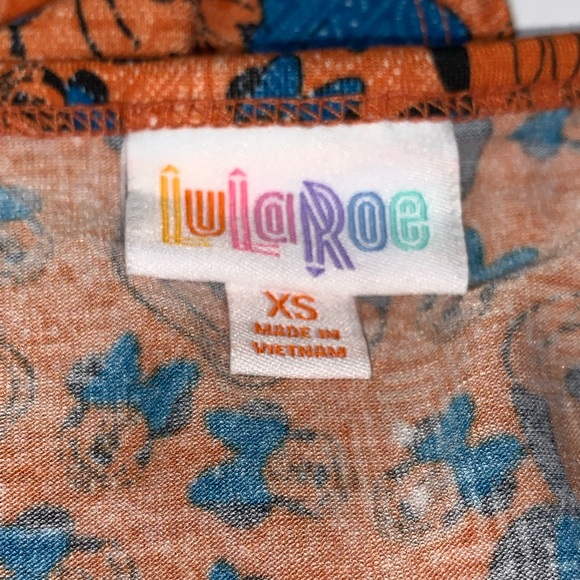 Lularoe Orange Disney Minnie Irma XS NWT - Picture 6 of 7